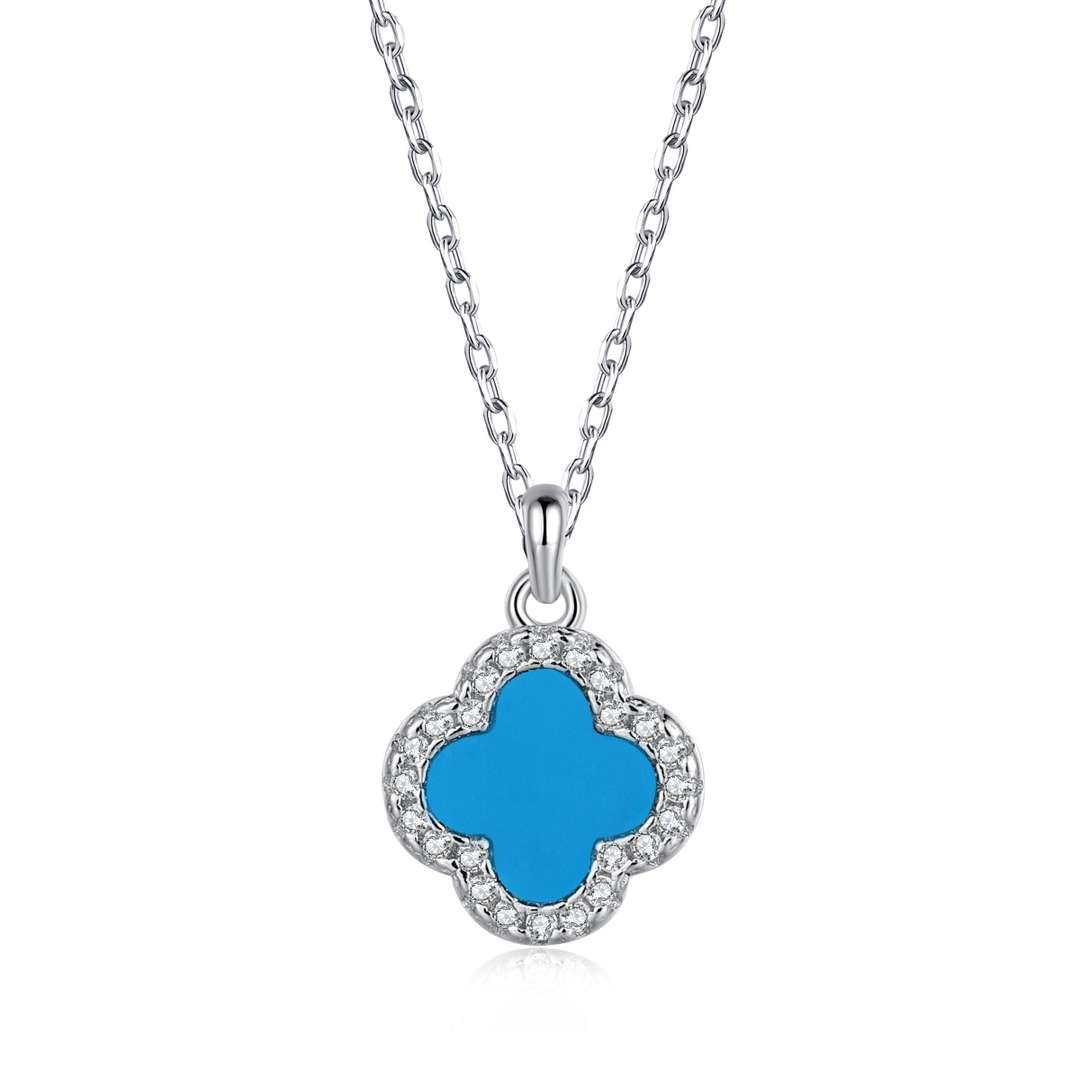 [Sparkling Aurora]Dainty Flower Shape Necklace