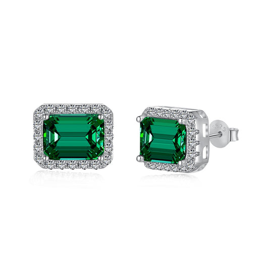 [Sparkling Aurora]Luxurious Dainty Emerald Cut Banquet Earrings