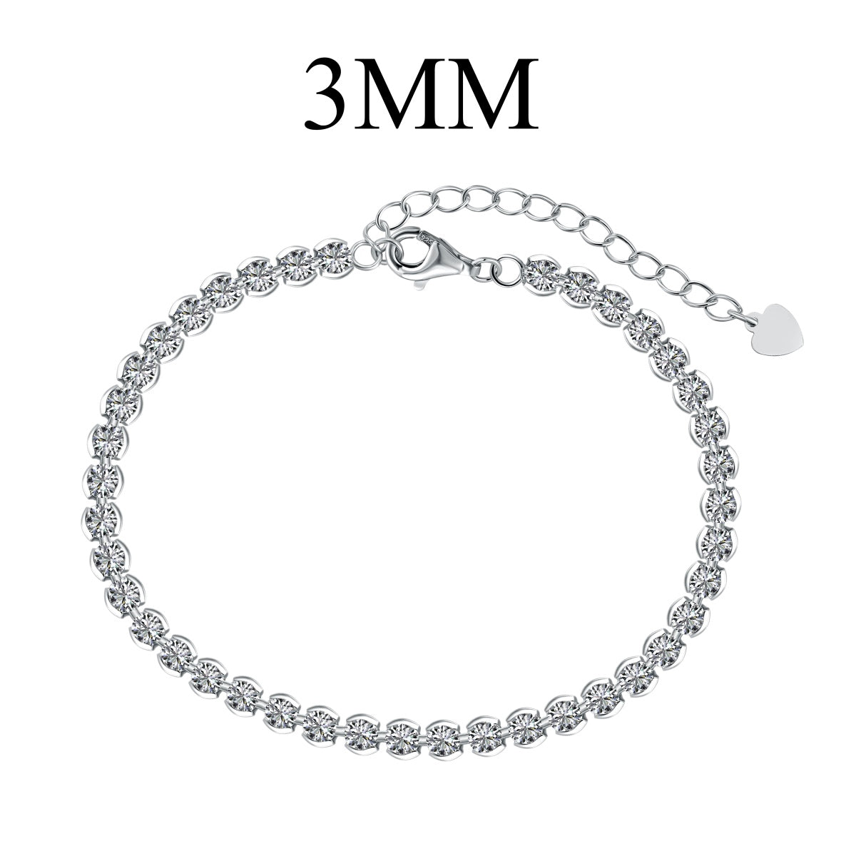 [Sparkling Aurora]Ornate  Sparkling Round Cut Daily Bracelet