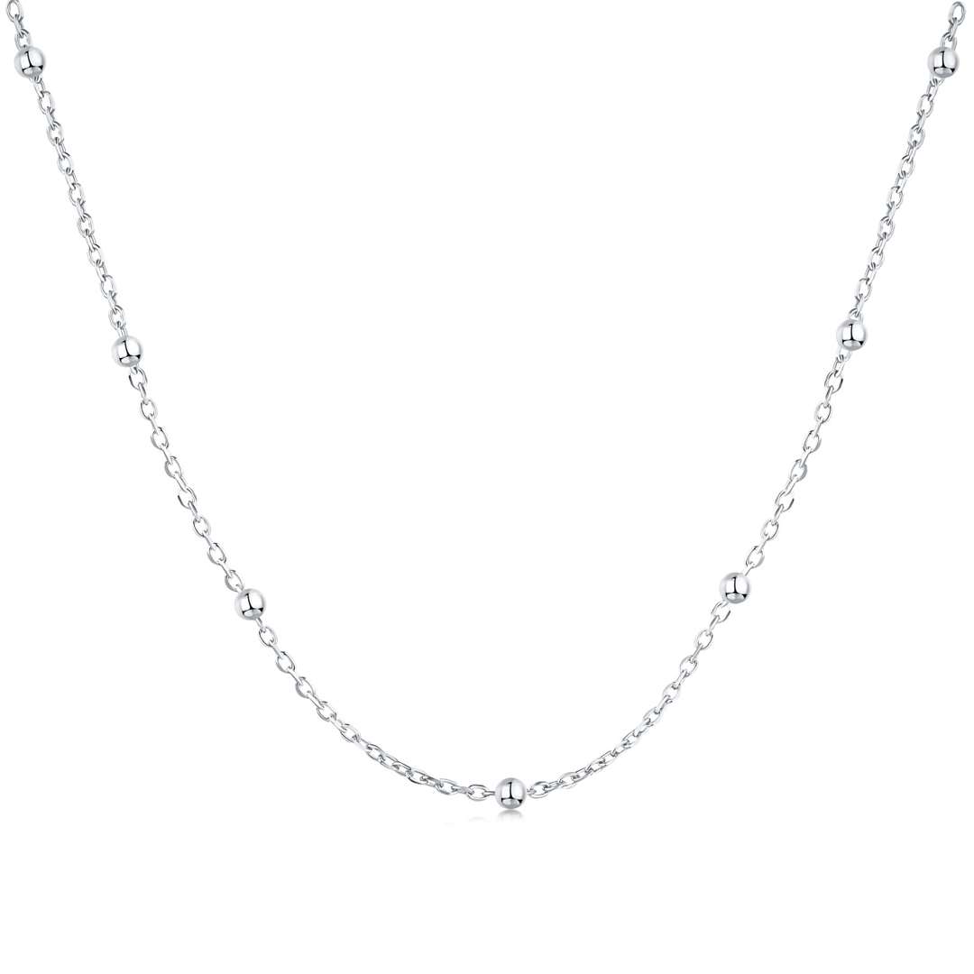 [Sparkling Aurora]Small Bead Clavicle Chain Simple Necklace