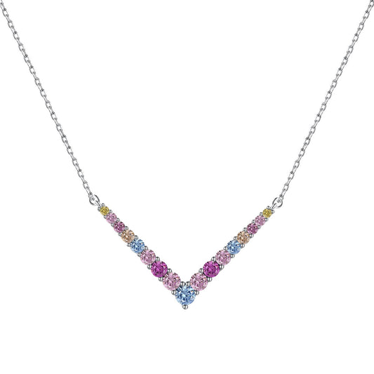 [Sparkling Aurora]Ornate Round Cut Necklace