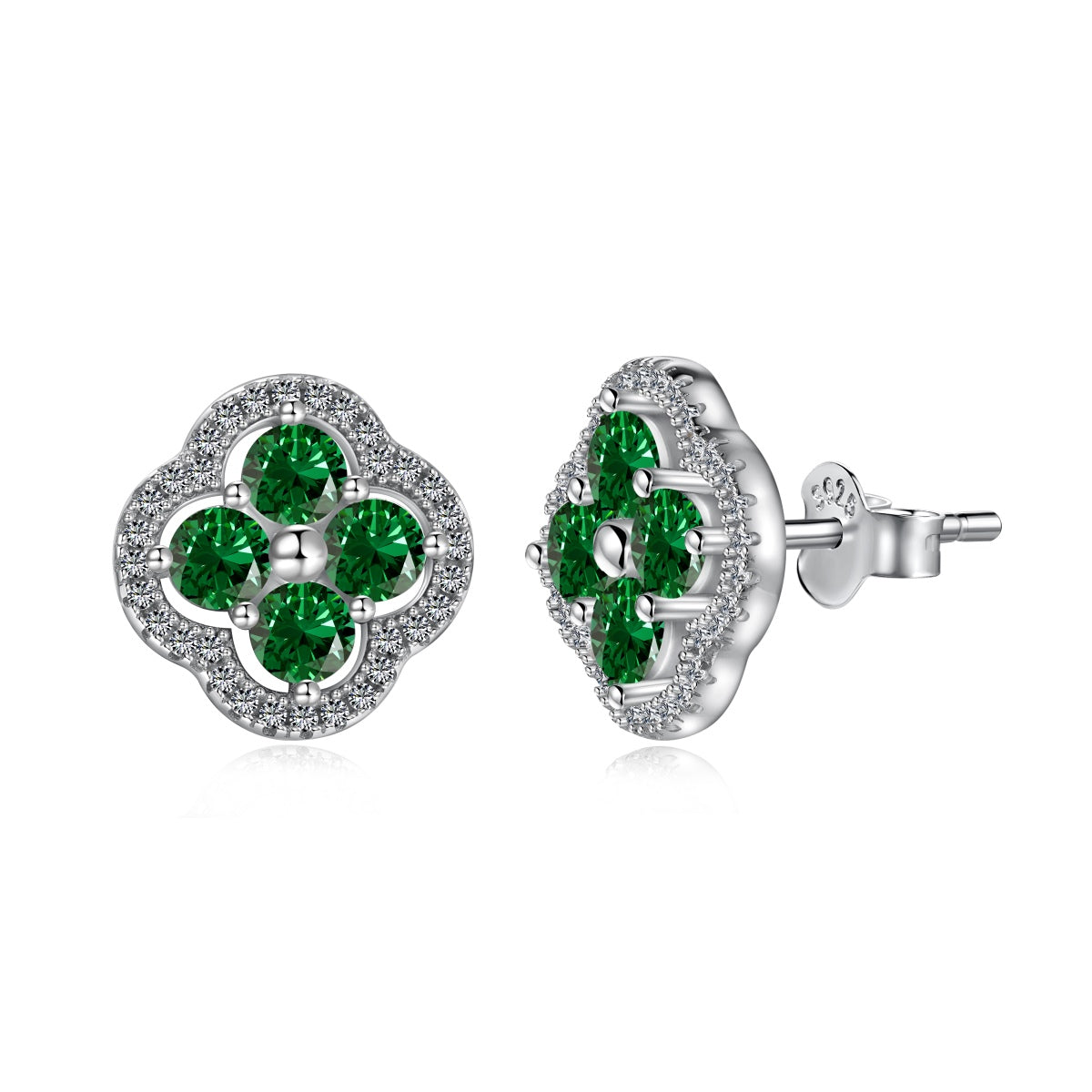 [Sparkling Aurora]Four-Leaf Clover Exquisite Earrings