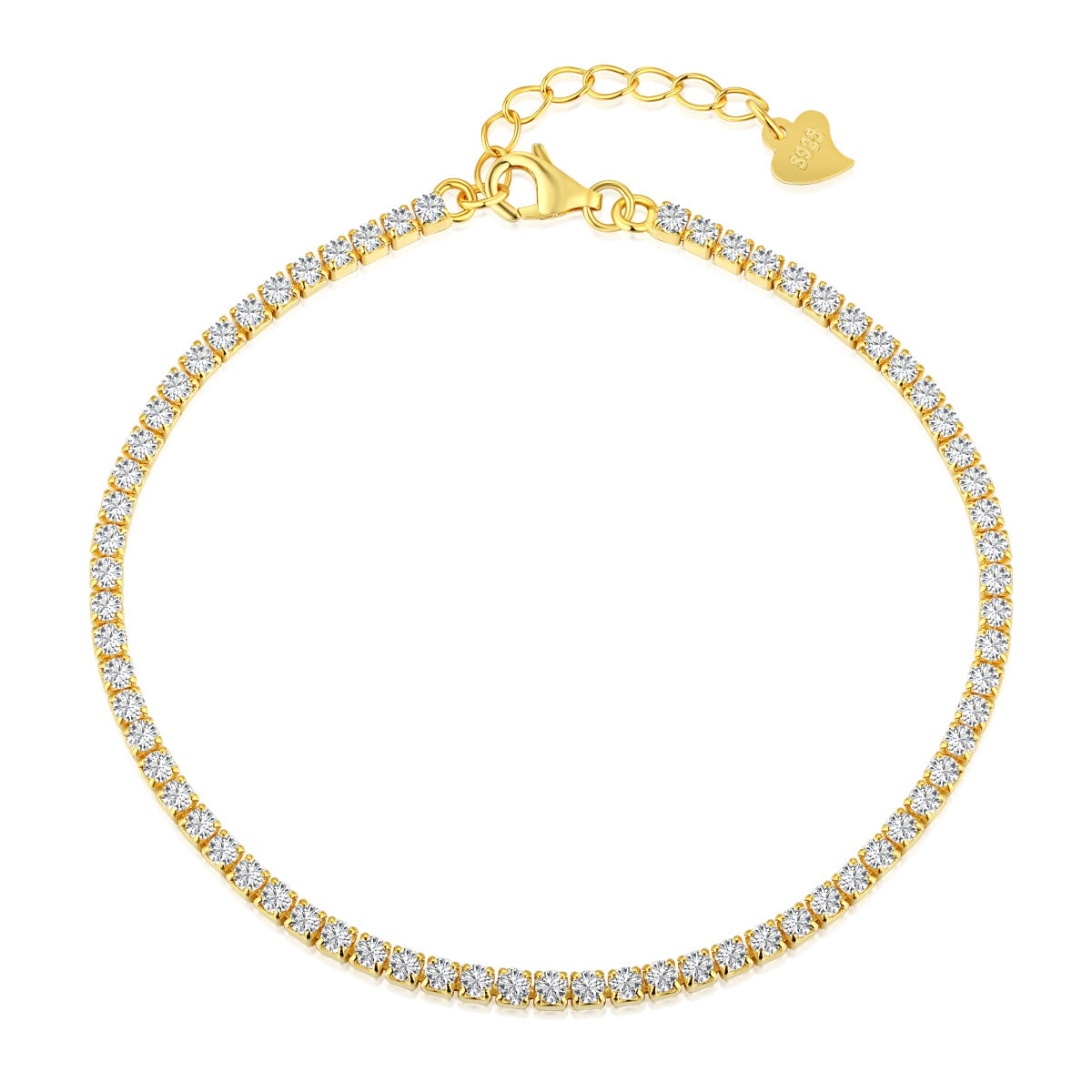 [Sparkling Aurora]Radiant Shinning Princess Cut Tennis Bracelet