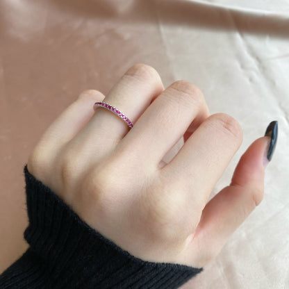 [Sparkling Aurora]Delicate Sparkling Round Cut Daily Ring