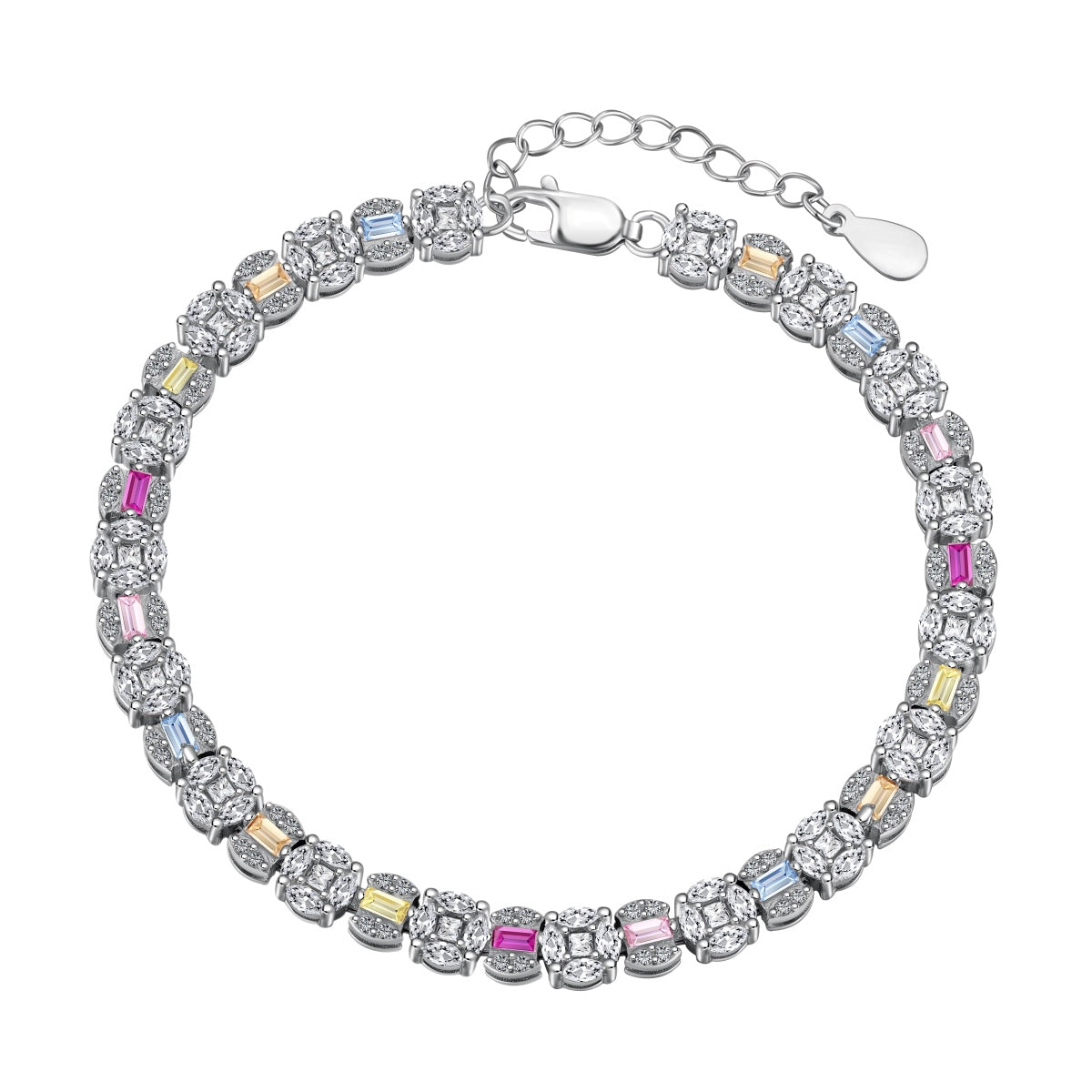 [Sparkling Aurora]Dazzling Radiant Multi Cut Daily Bracelet