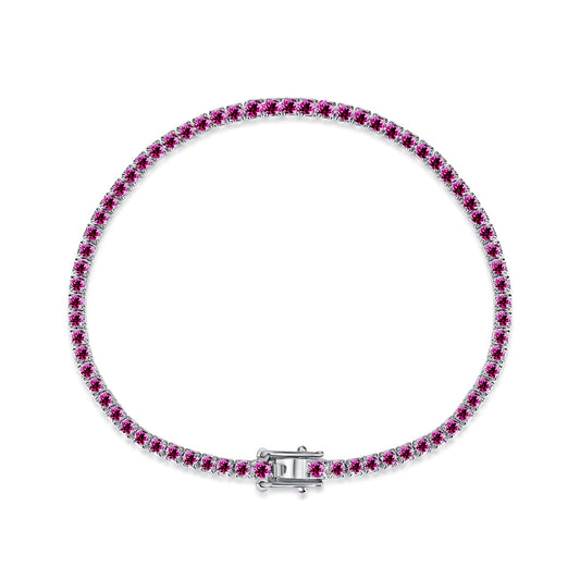 [Sparkling Aurora]Dazzling Colorful Round Cut Daily Bracelet