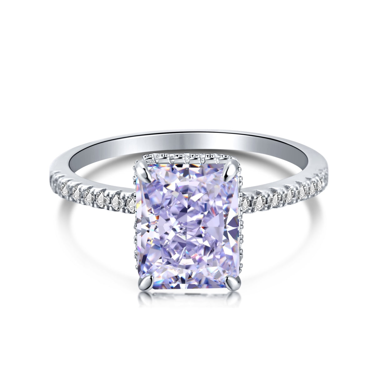 [Sparkling Aurora]4.0 Carat Luxurious Engagement Ring