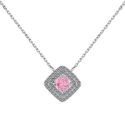 [Sparkling Aurora]Sparkling Asscher Cut Necklace