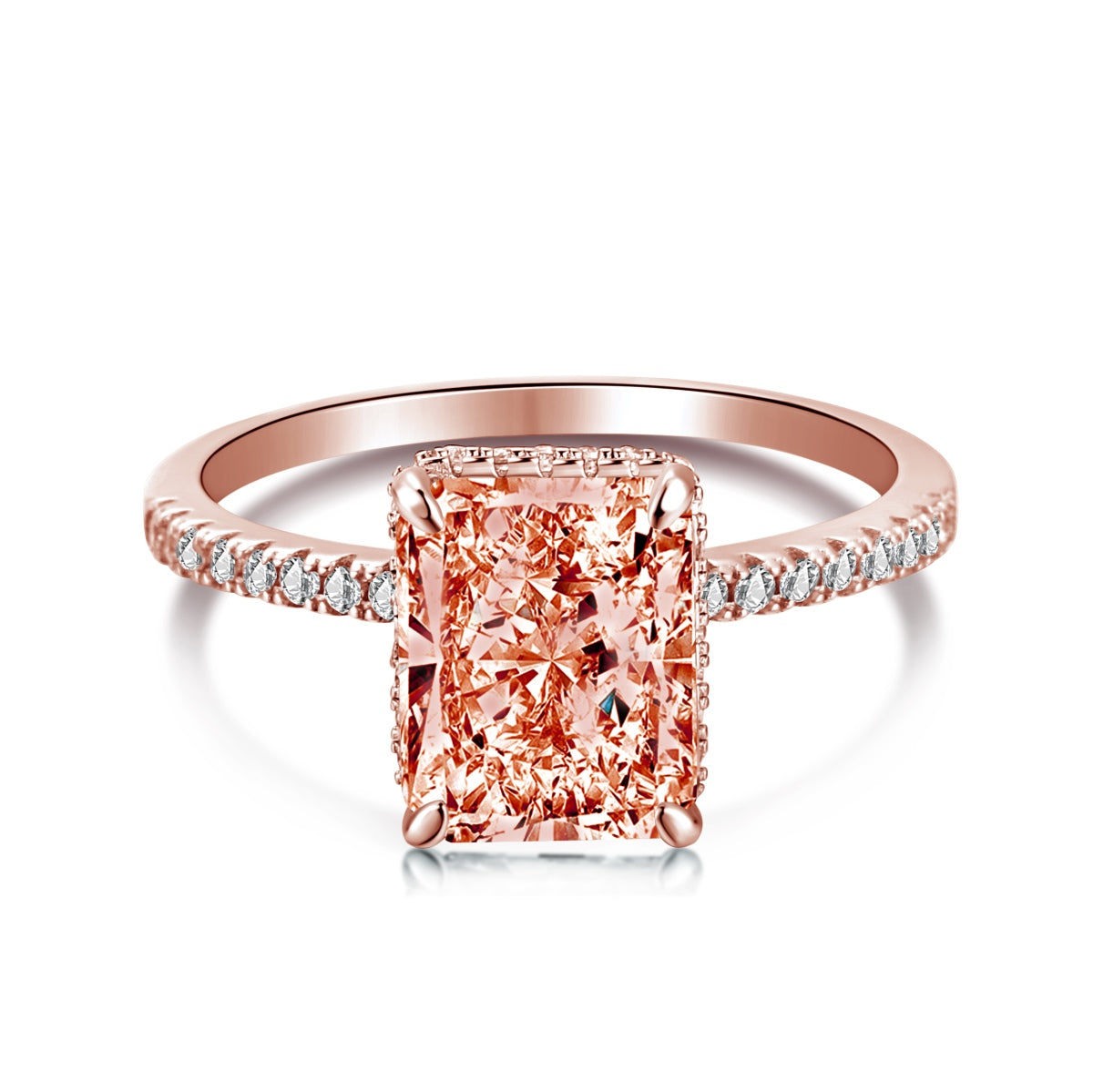 [Sparkling Aurora]4.0 Carat Luxurious Engagement Ring