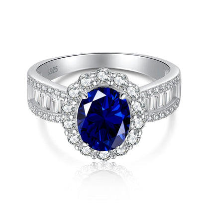 [Sparkling Aurora]1.5 Carat Dazzling Charming Oval Cut Banquet Ring