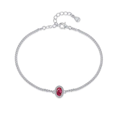 [Sparkling Aurora]Exquisite Oval Shape Bracelet