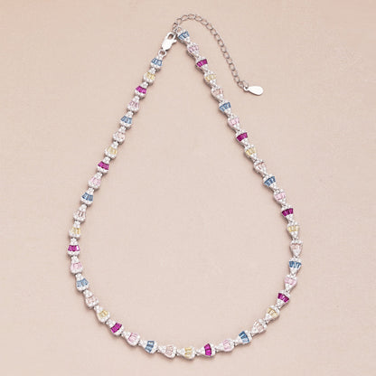 [Sparkling Aurora]Radiant Colorful Rainbow Necklace