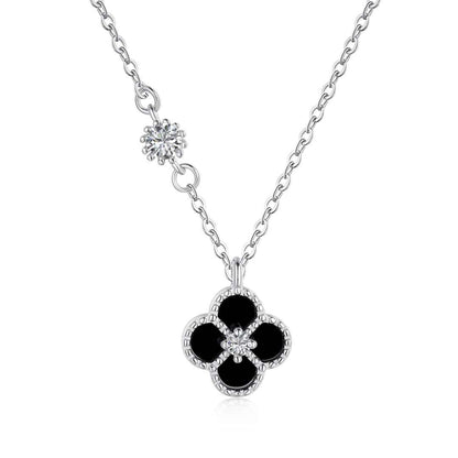 [Sparkling Aurora]Delicate Flower Shape Necklace