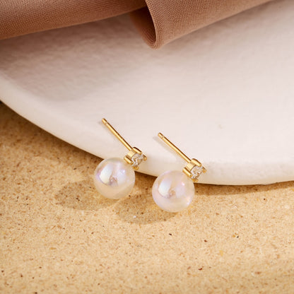 [Sparkling Aurora]Symphony Mermaid Pearl Earrings