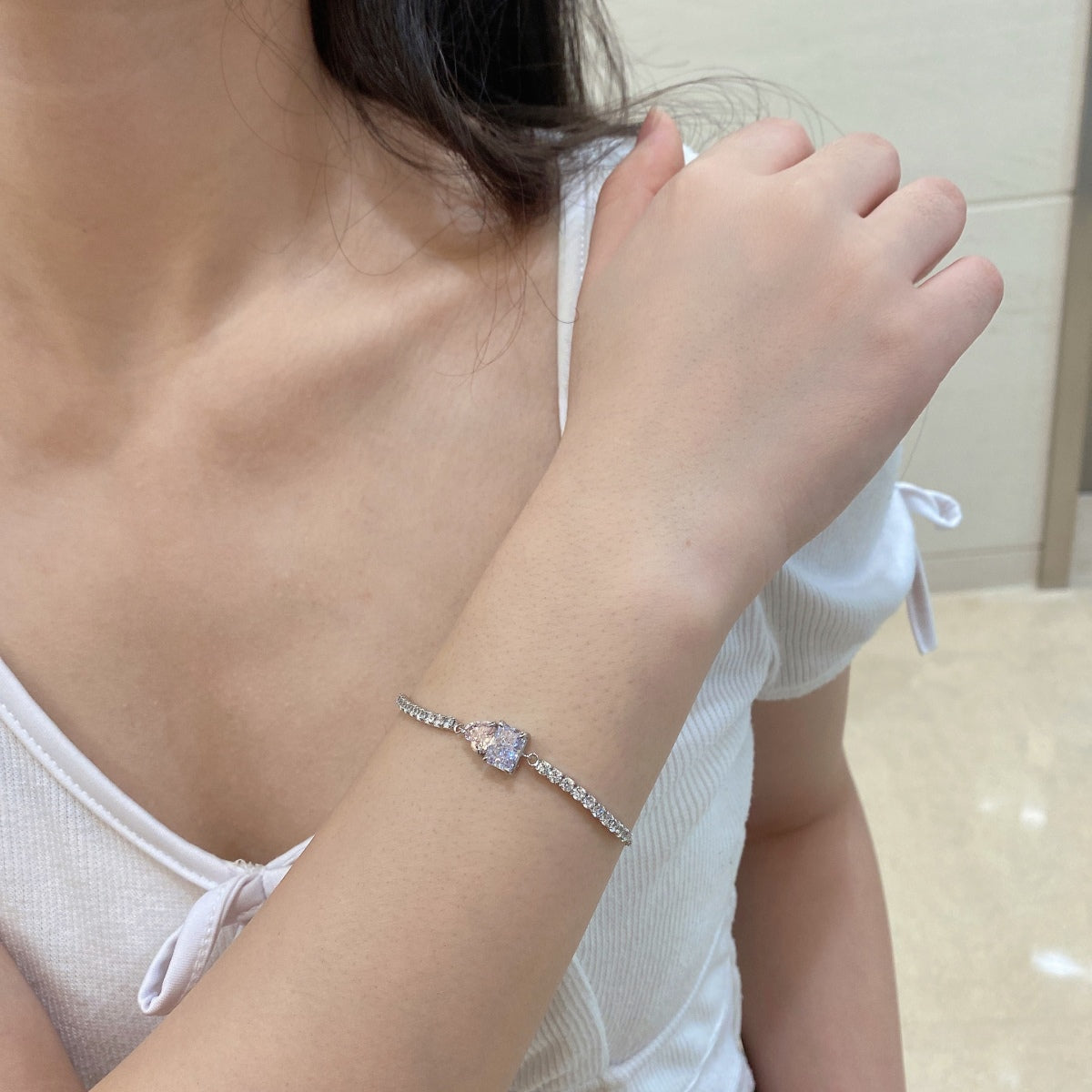 [Sparkling Aurora]Dazzling Unique Multi Shape Lover Bracelet