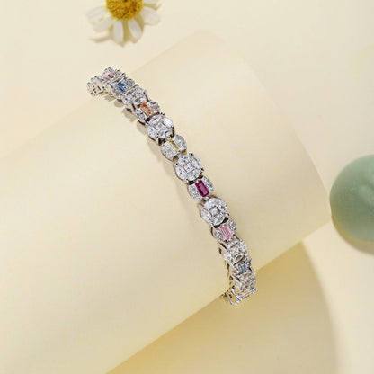 [Sparkling Aurora]Dazzling Radiant Multi Cut Daily Bracelet