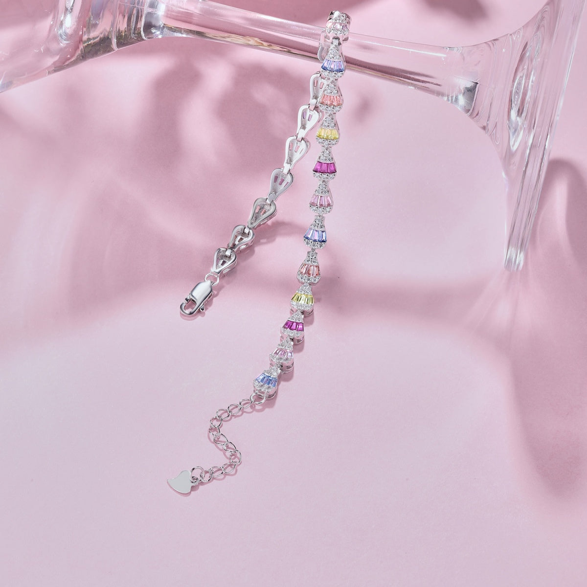 [Sparkling Aurora]Radiant Water Drop Shape Daily Bracelet