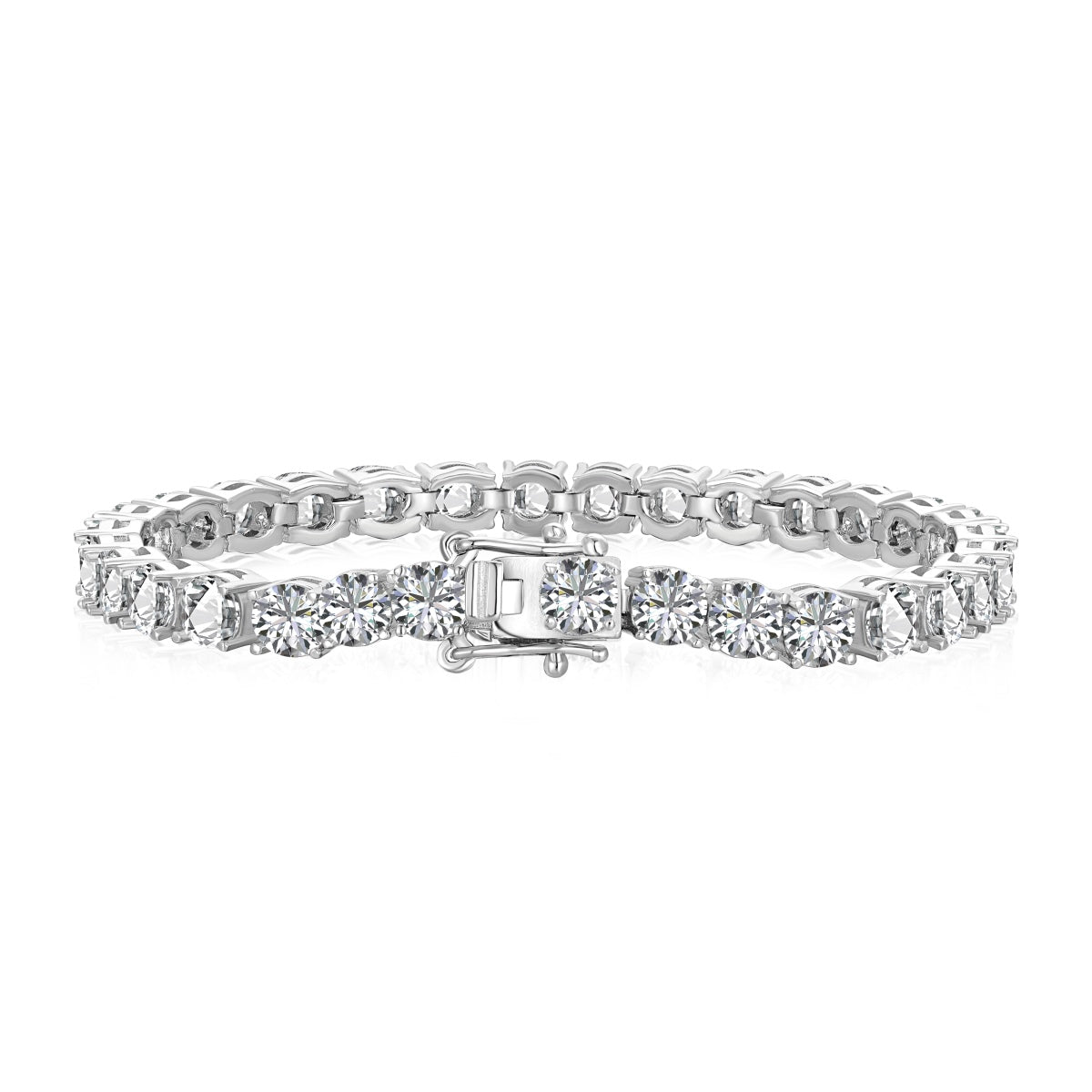 [Sparkling Aurora]Ornate Sparkling Round Cut Wedding Bracelet