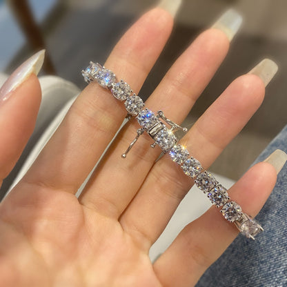 [Sparkling Aurora]0.75 Carat Dazzling Round Cut Wedding Bracelet