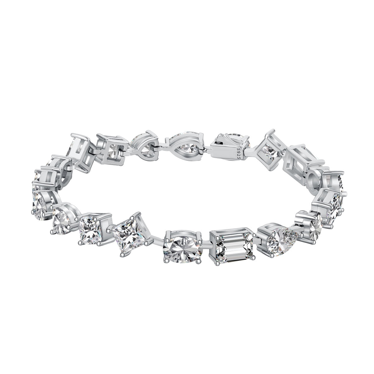 [Sparkling Aurora]Unique Exquisite Multi Cut Daily Bracelet