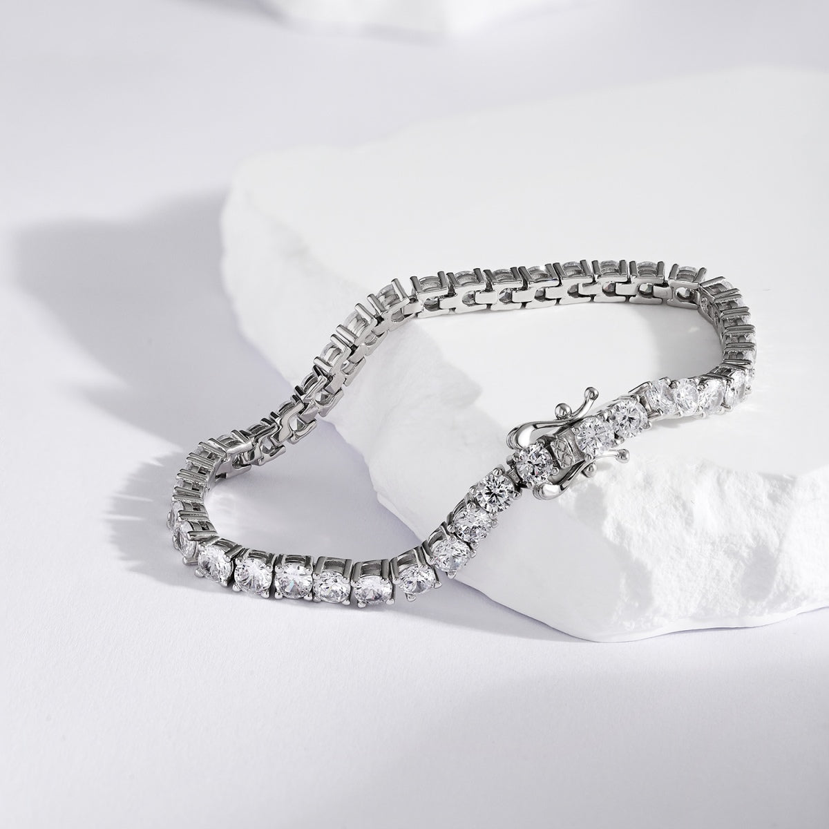 [Sparkling Aurora]Luxurious Ornate Round Cut Tennis Bracelet