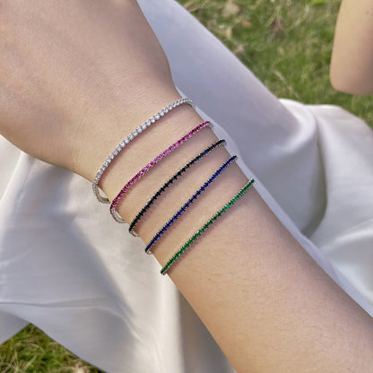 [Sparkling Aurora]Radiant Colorful Round Cut Party Bracelet