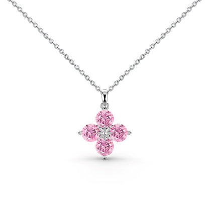 [Sparkling Aurora]Four-Leaf Clover And Eight-Pointed Star Necklace