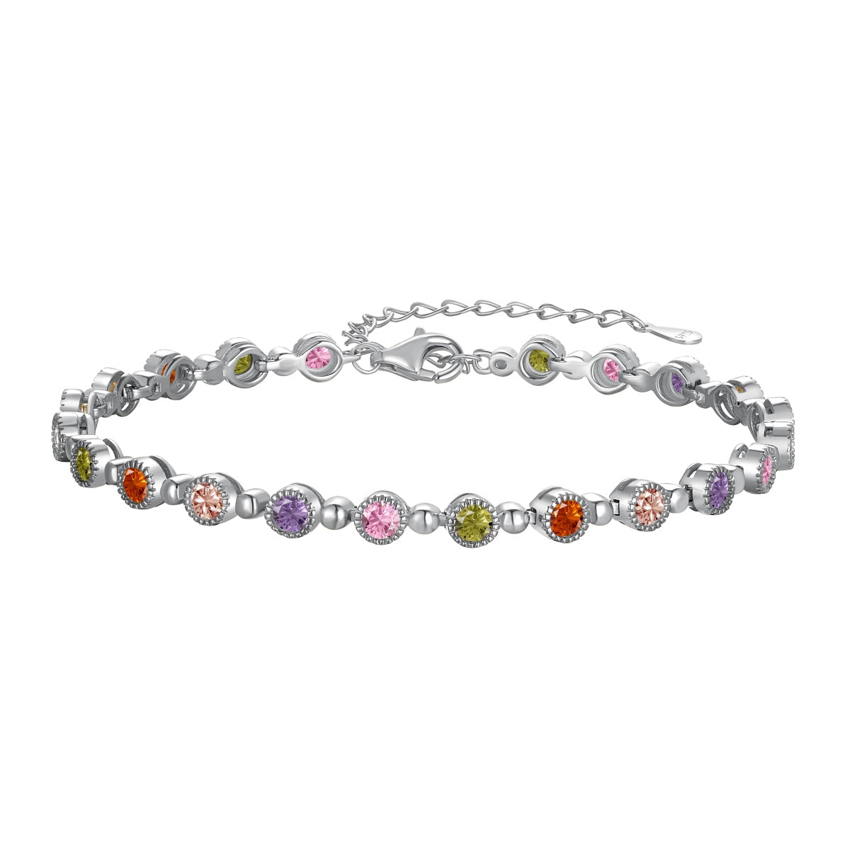 [Sparkling Aurora]Sparkling Exquisite Round Cut Party Bracelet