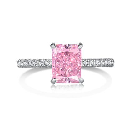 [Sparkling Aurora]2.0 Carat Dazzling Sparkling Radiant Cut Party Ring