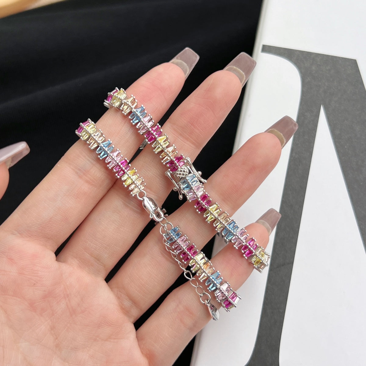 [Sparkling Aurora]Sparkling Exquisite Multi Cut Party Bracelet