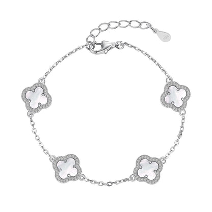 [Sparkling Aurora]Four-Leaf Clover Exquisite Bracelet