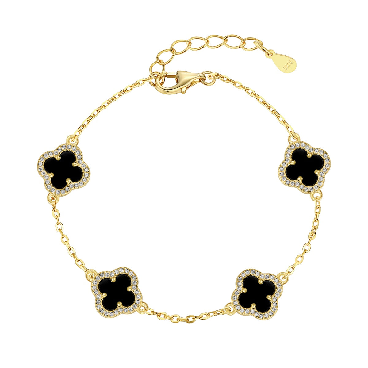 [Sparkling Aurora]Four-Leaf Clover Exquisite Bracelet