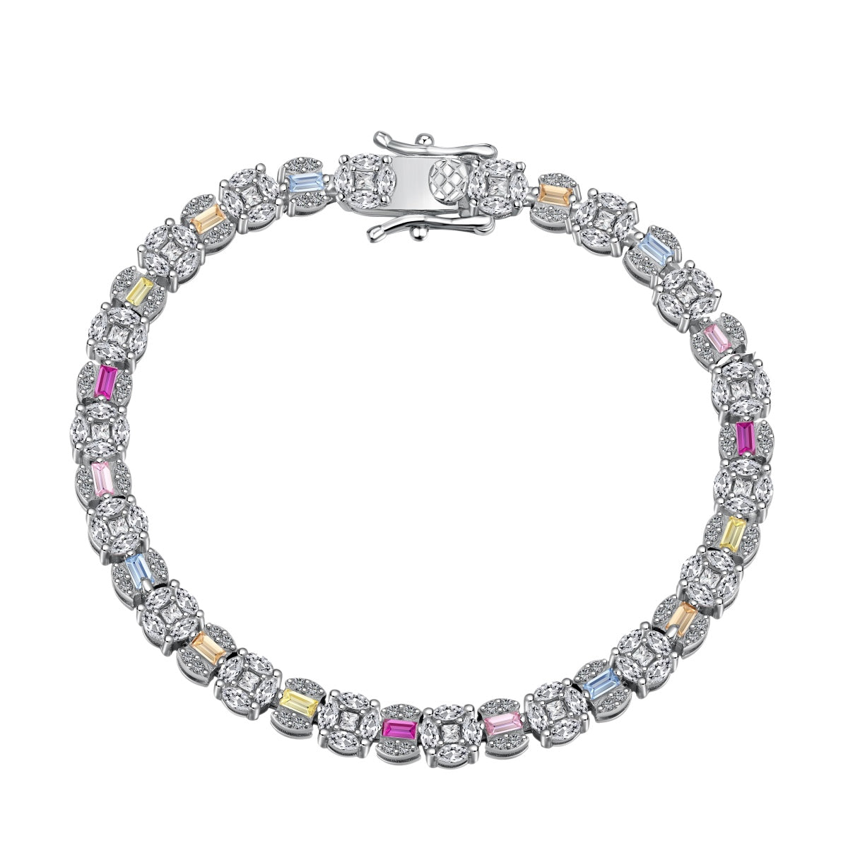 [Sparkling Aurora]Dazzling Radiant Multi Cut Daily Bracelet