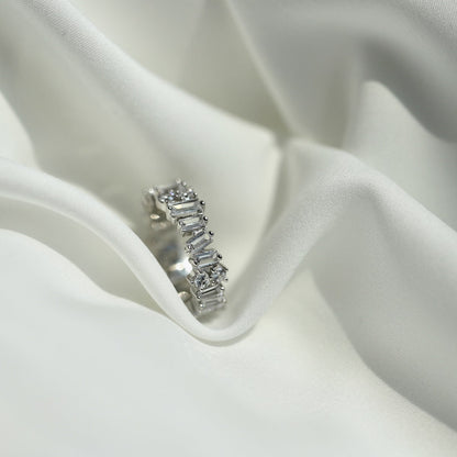 [Sparkling Aurora]Delicate Multi Shape Tennis Ring